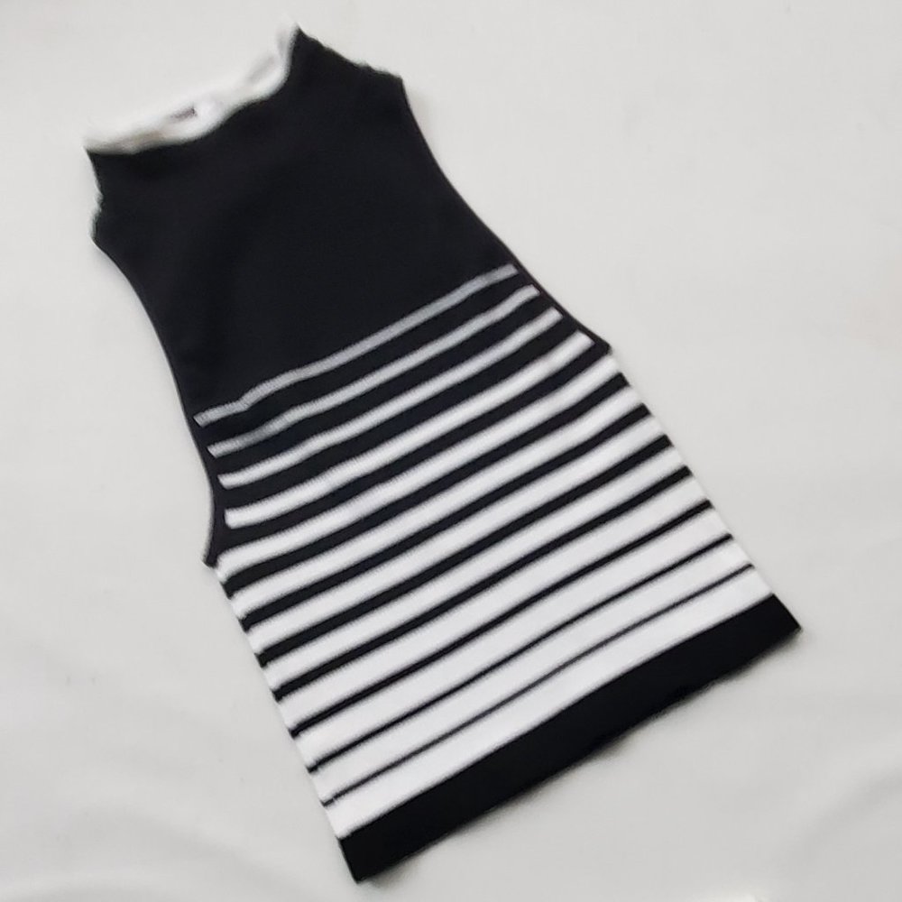 FREE PEOPLE HIGH FIVE STRIPED MOCK NECK TOP - Picture 4 of 6